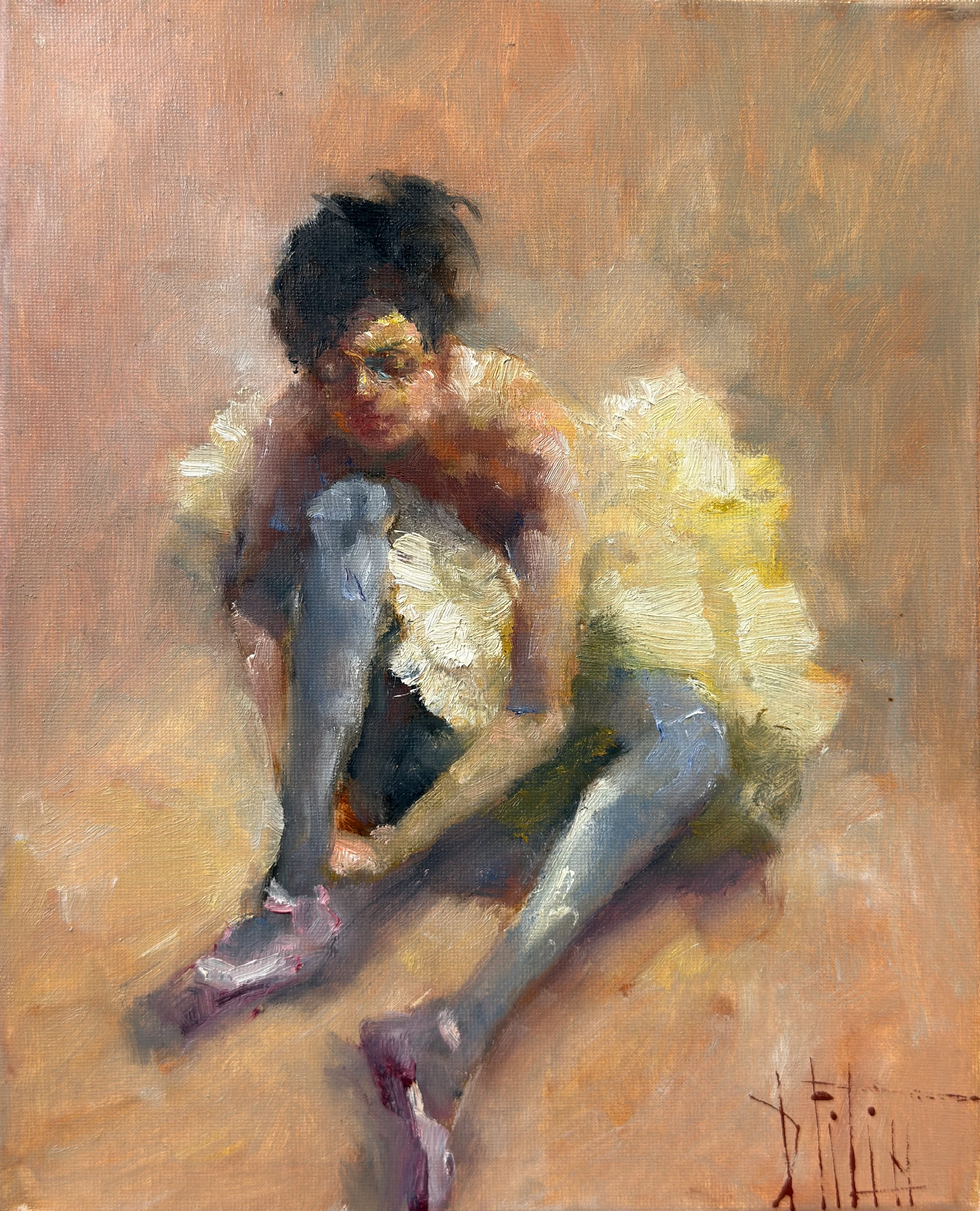 ballet 155 – peinture à l'huile de Pavel Filin