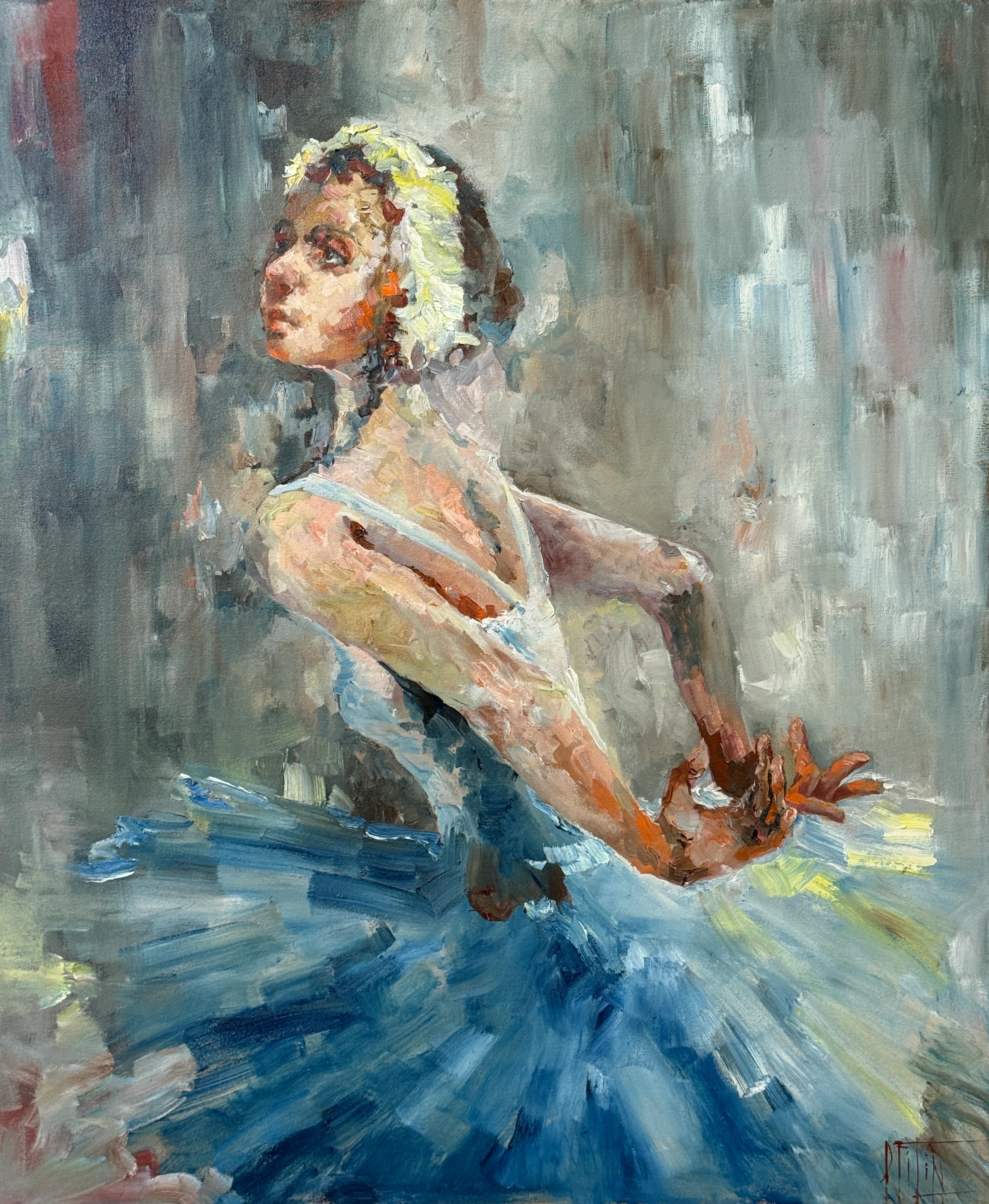 ballet 47 – peinture à l'huile de Pavel Filin