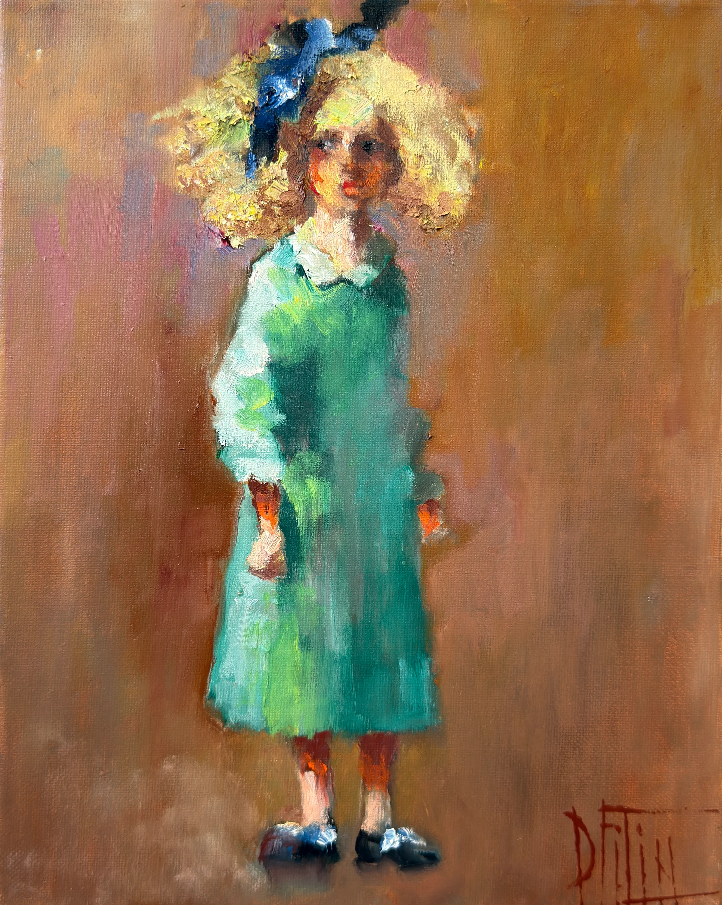 enfance – peinture à l'huile de Pavel Filin