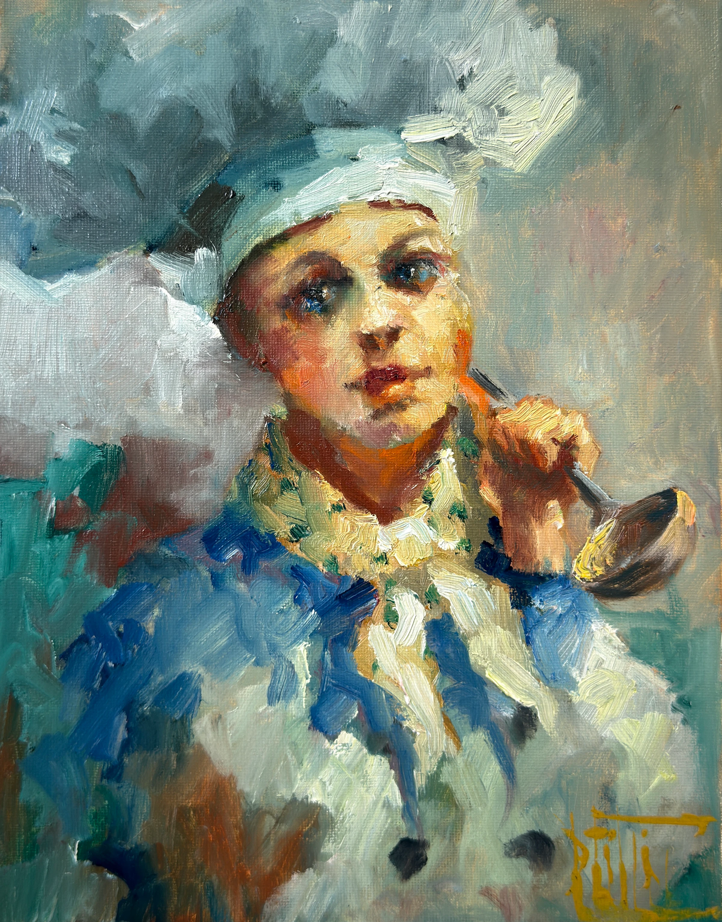cuisinier 2 – peinture à l'huile de Pavel Filin