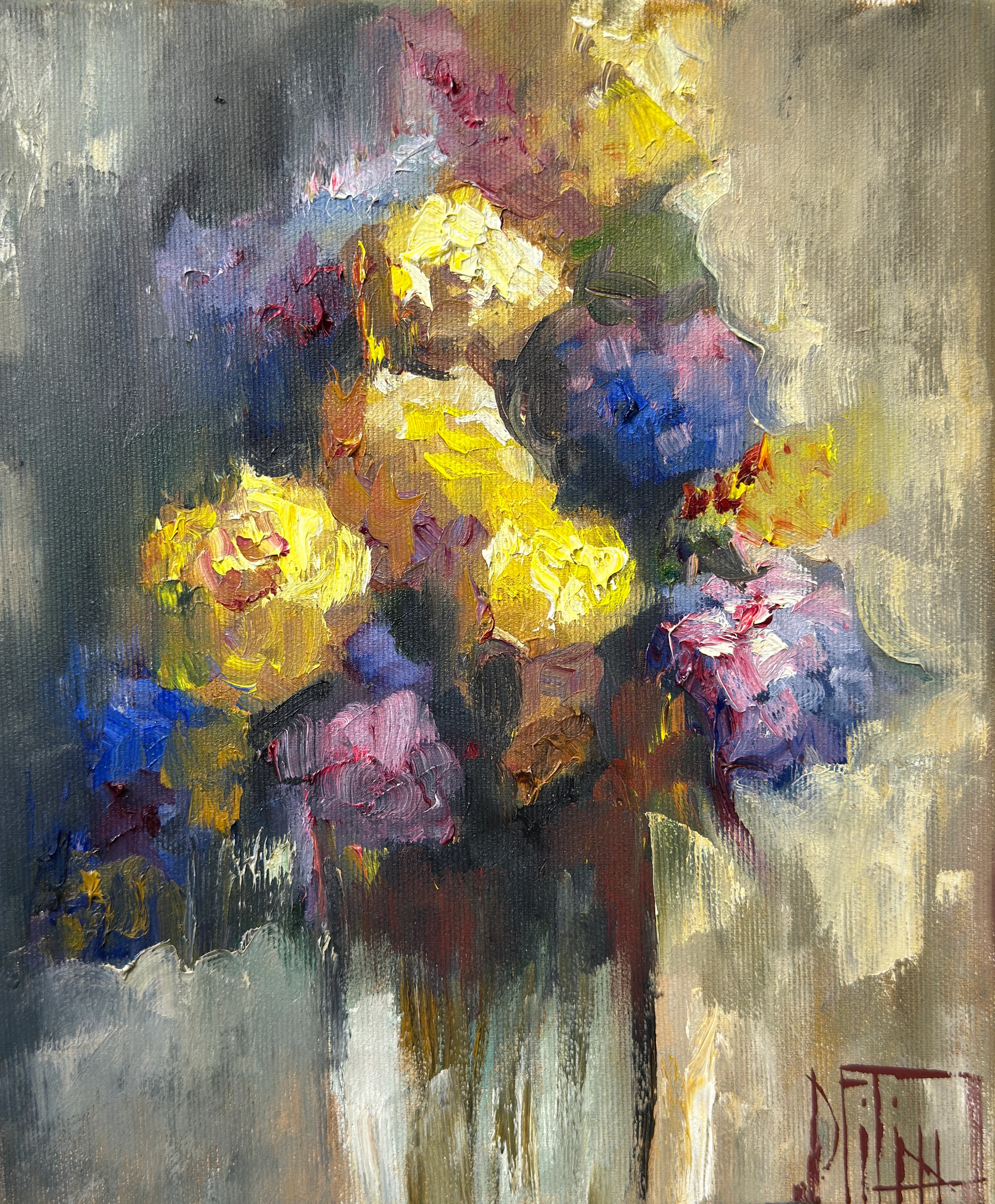 étude de fleurs 3 – peinture à l'huile de Pavel Filin