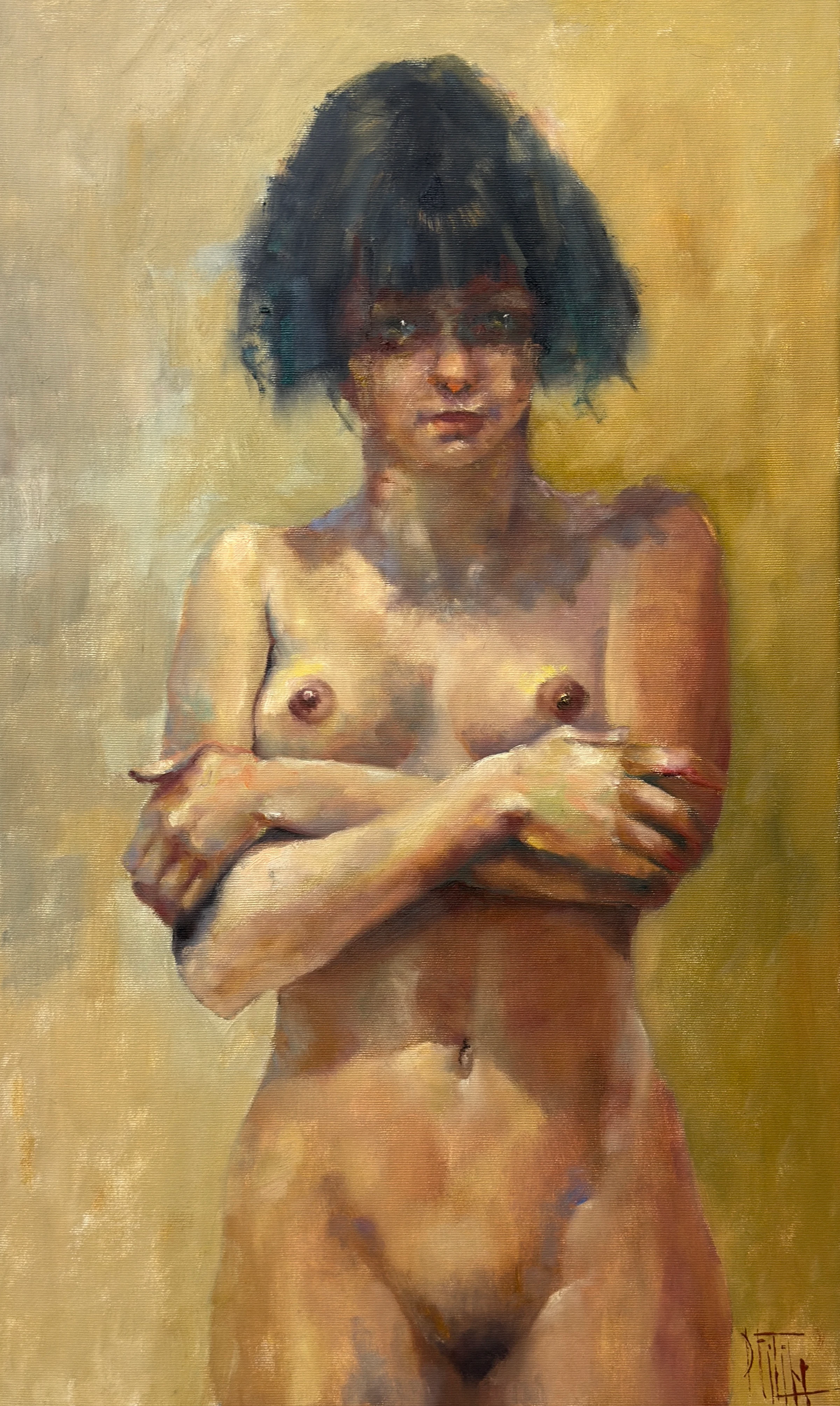 souffle retenu – peinture à l'huile de Pavel Filin