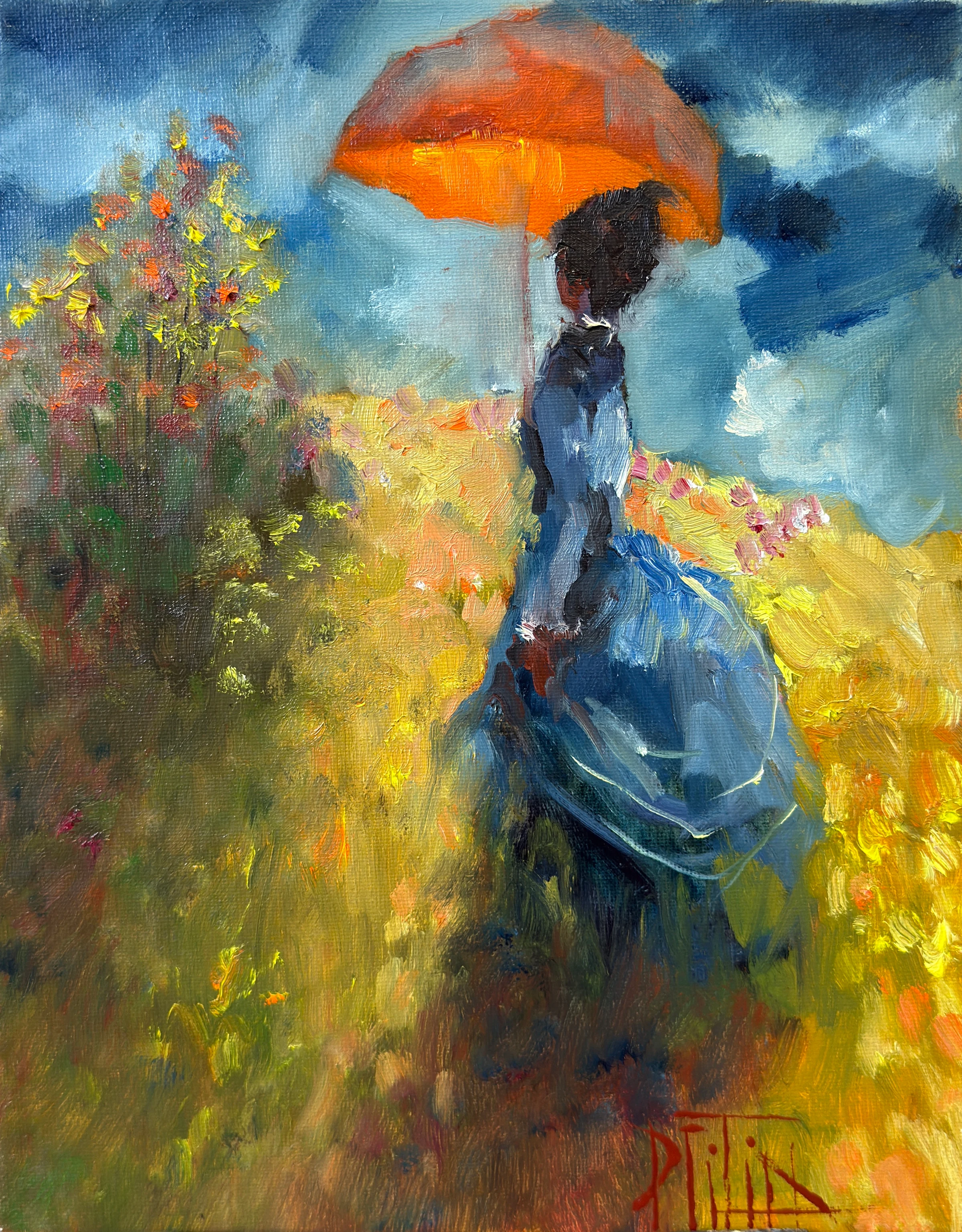l'instant avant la pluie – peinture à l'huile de Pavel Filin
