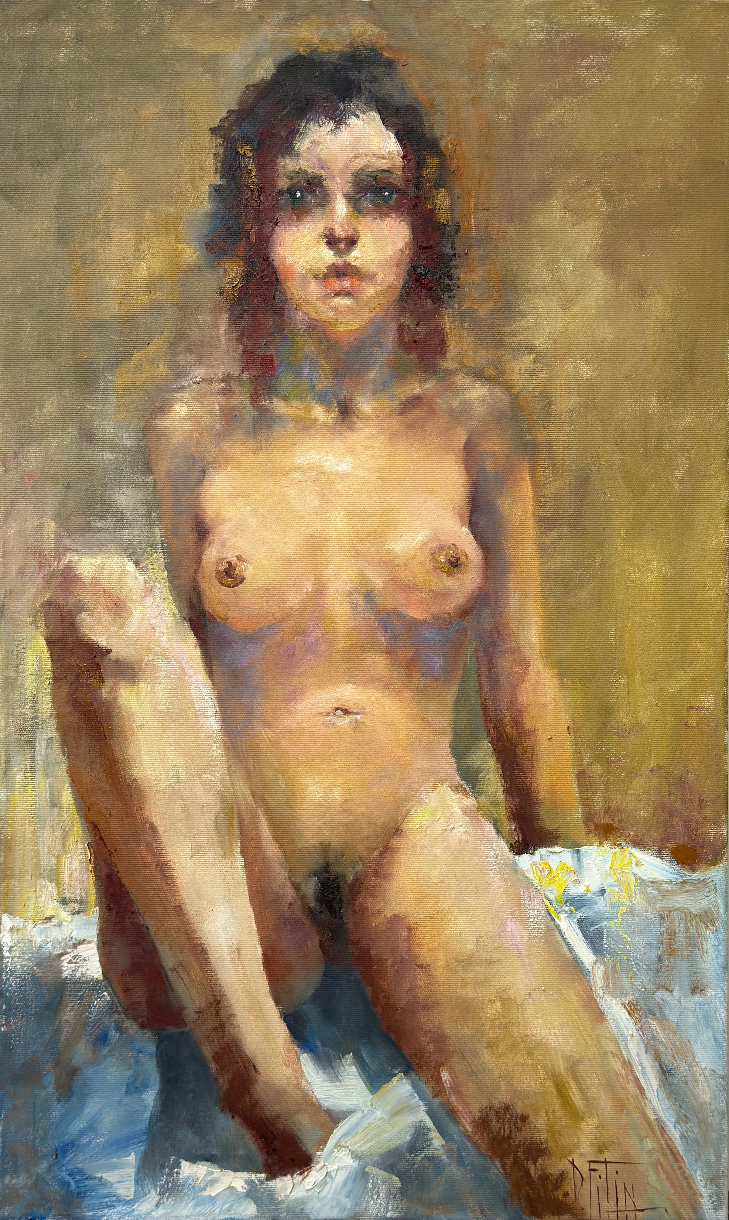 au repos – peinture à l'huile de Pavel Filin