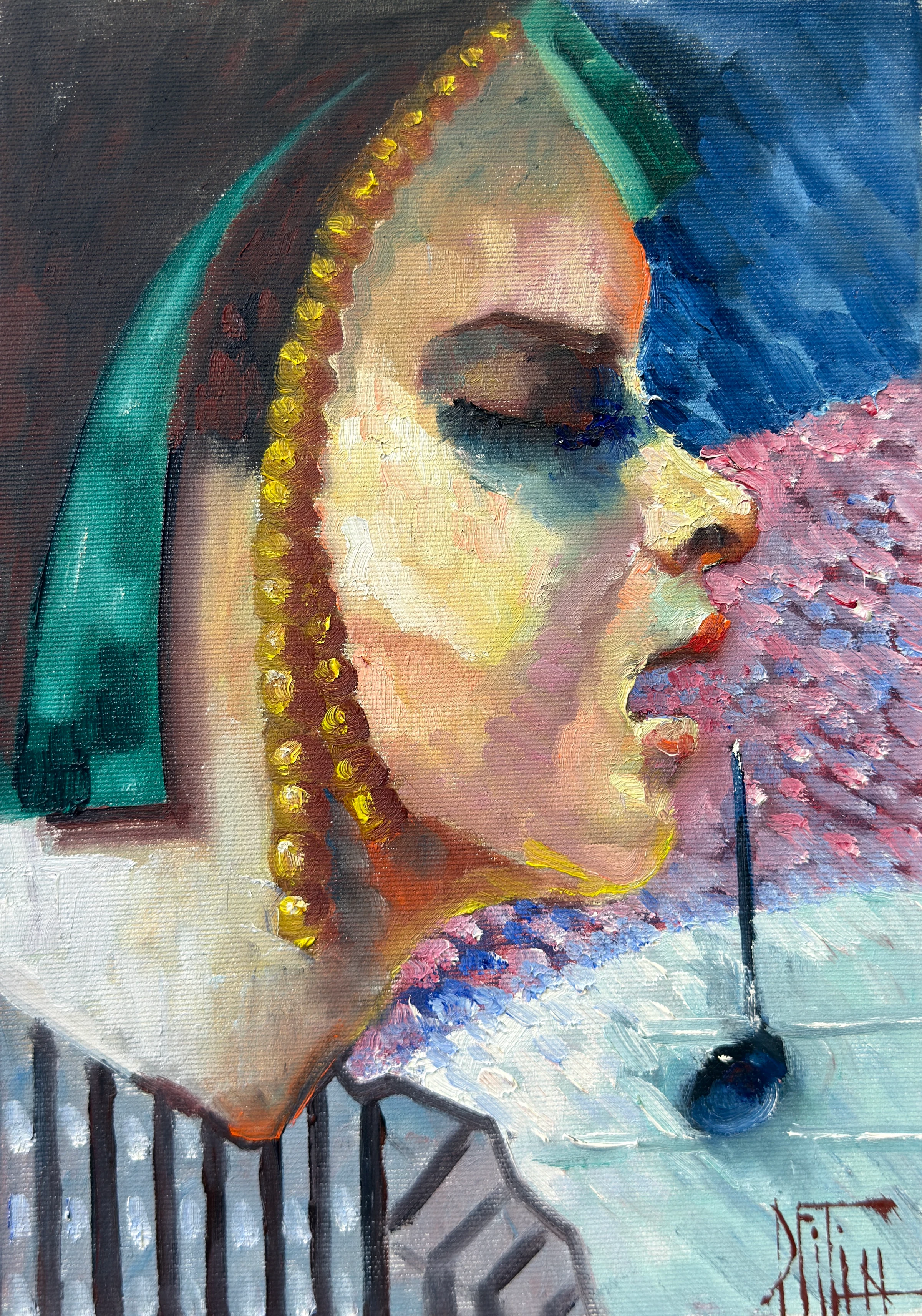 murmures d'or – peinture à l'huile de Pavel Filin